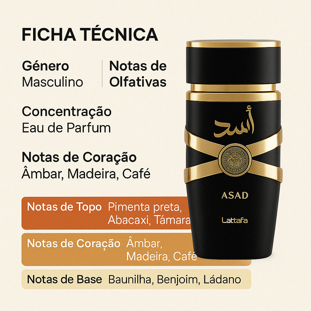 Decant Lattafa Asad Eau De Parfum
